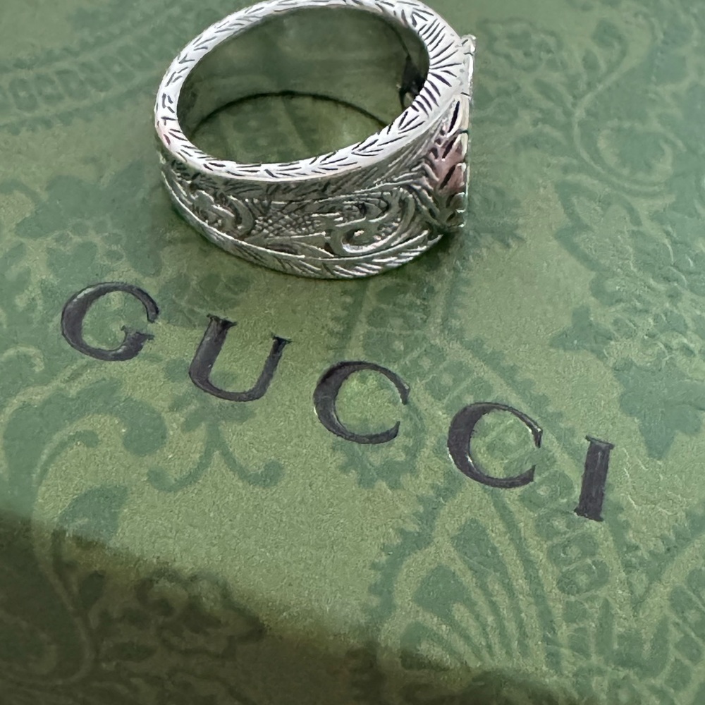 SALE !!!NWT Gucci Interlocking “G” Unisex‎ Ring - Picture 6 of 10